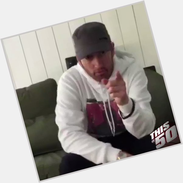 Eminem wishing 50 Cent a happy birthday and spits the verse from 50 that made him wanna quit rap 