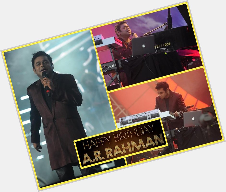 Wishing a very Happy Birthday to Bollywood\s music Legend A. R. Rahman. 