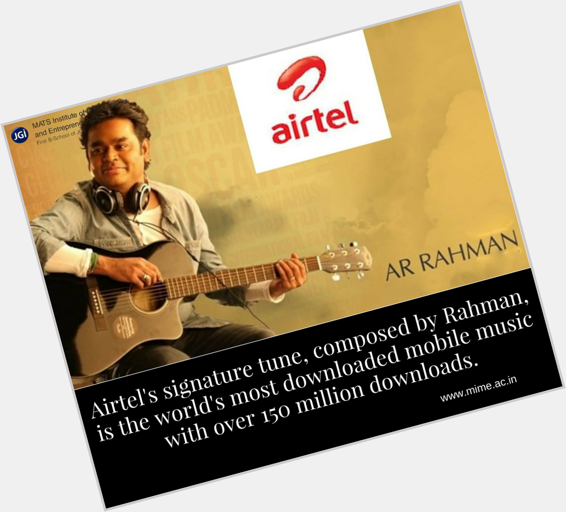 Wishing the God of Music A.R.Rahman Sir, a very Happy Birthday. :)    