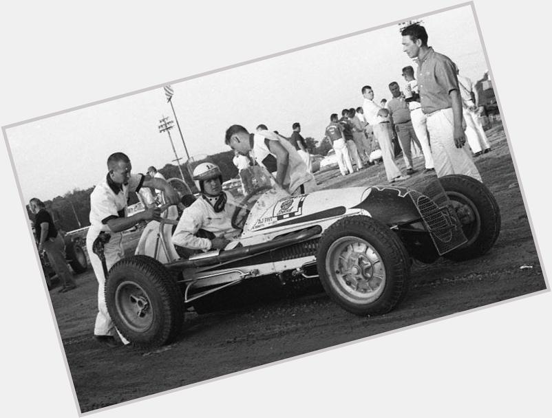 Hey that\s us! Happy 80th Birthday to AJ Foyt! Here he is in 1961 ready to race @ Lancaster Speedway 