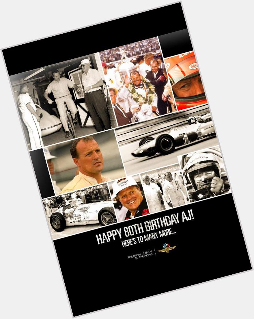Happy 80th Birthday to AJ Foyt !!! 