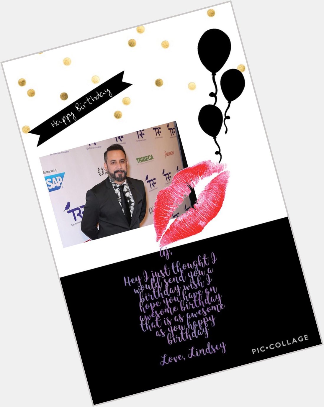 Happy birthday Aj McLean I hope you have an awesome day 