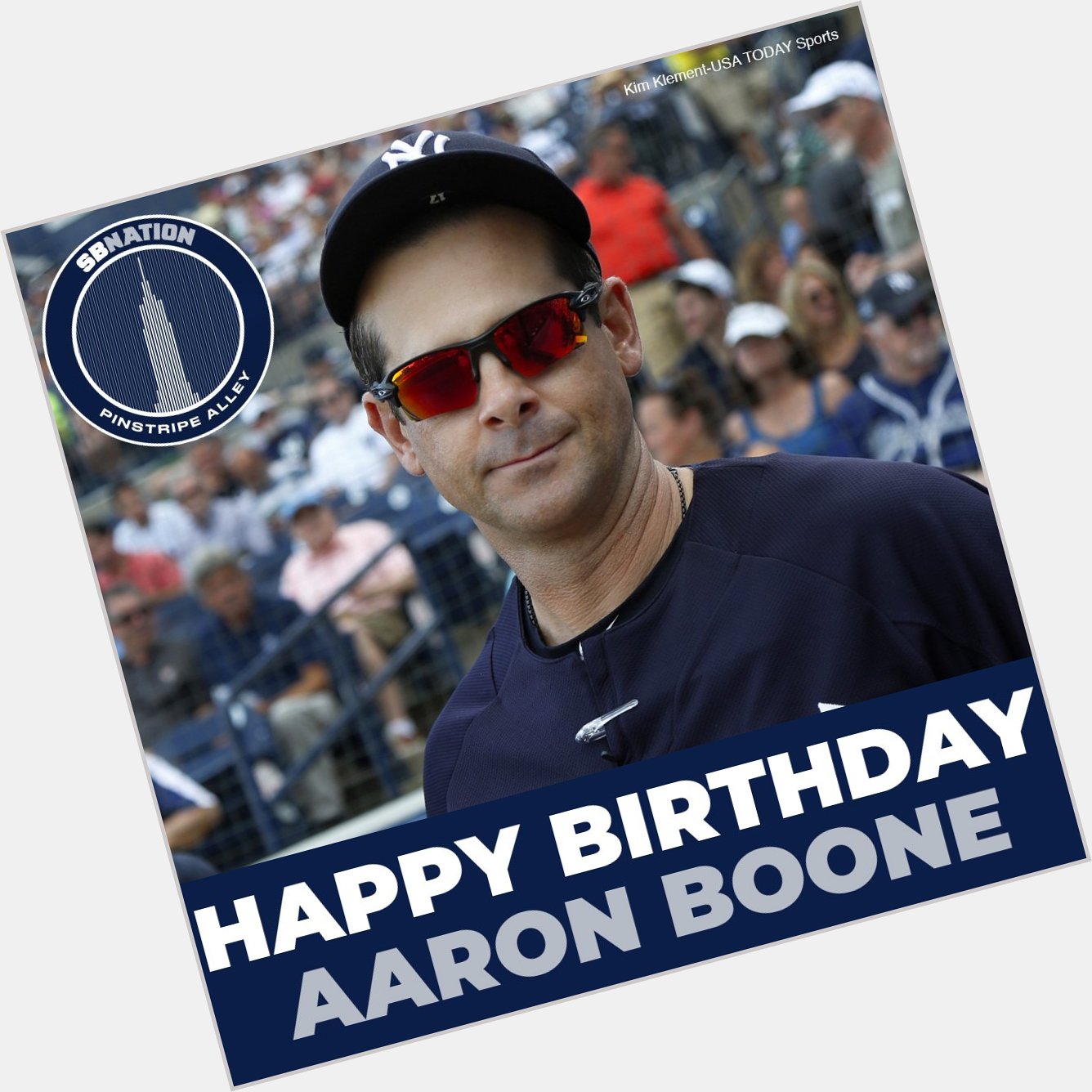 Happy birthday to manager Aaron Boone! 