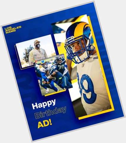 The big 3-0. 
 Happy birthday to the man, the myth, the legend, Aaron Donald! -  