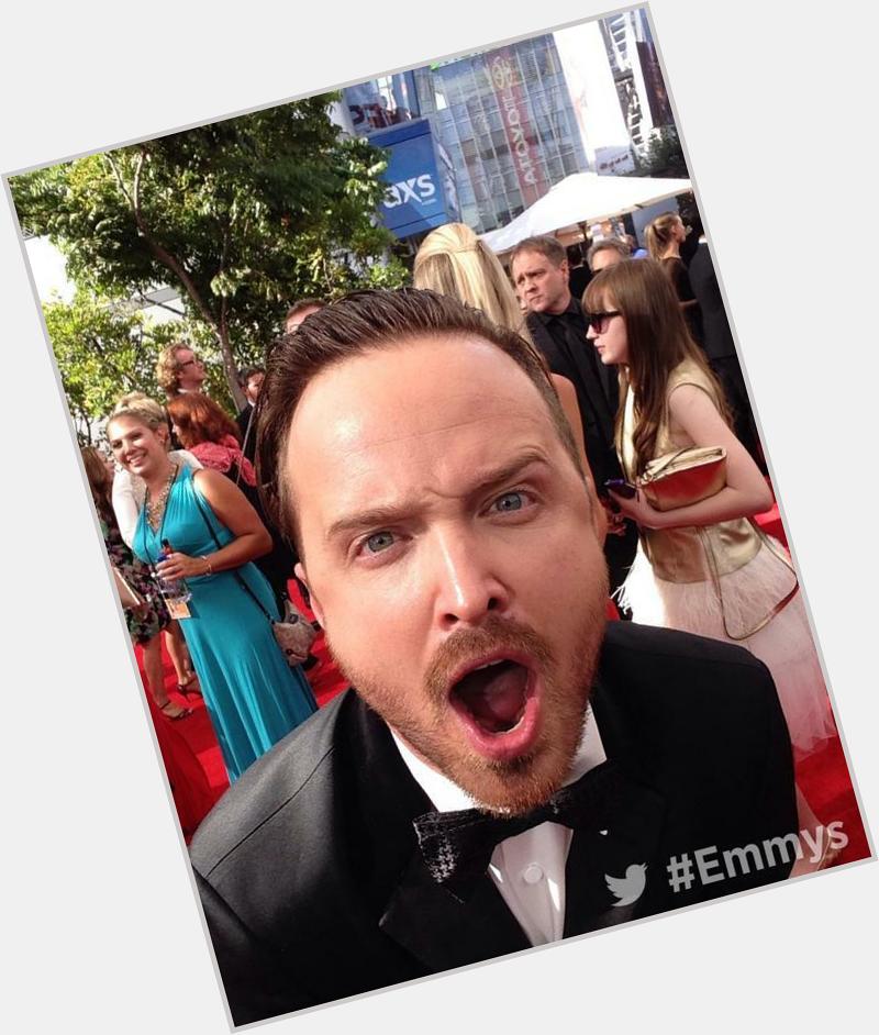 2014 Emmy Awards : Aaron Paul and a Emmy statue, such a great couple!  Happy Birthday!!!!  