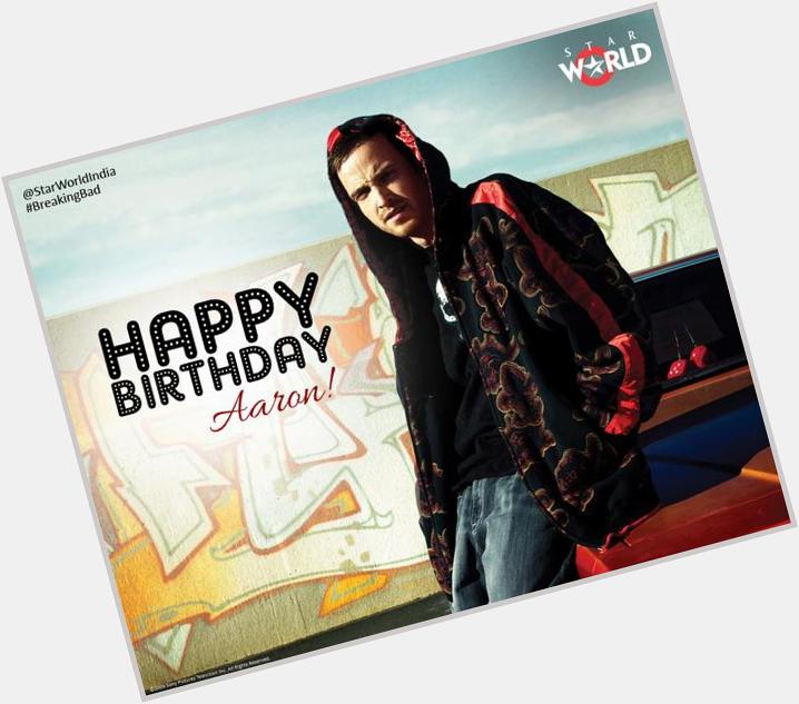 Join us in wishing the sexy Aaron Paul, a very Happy Birthday! Congrats once again on winning an  