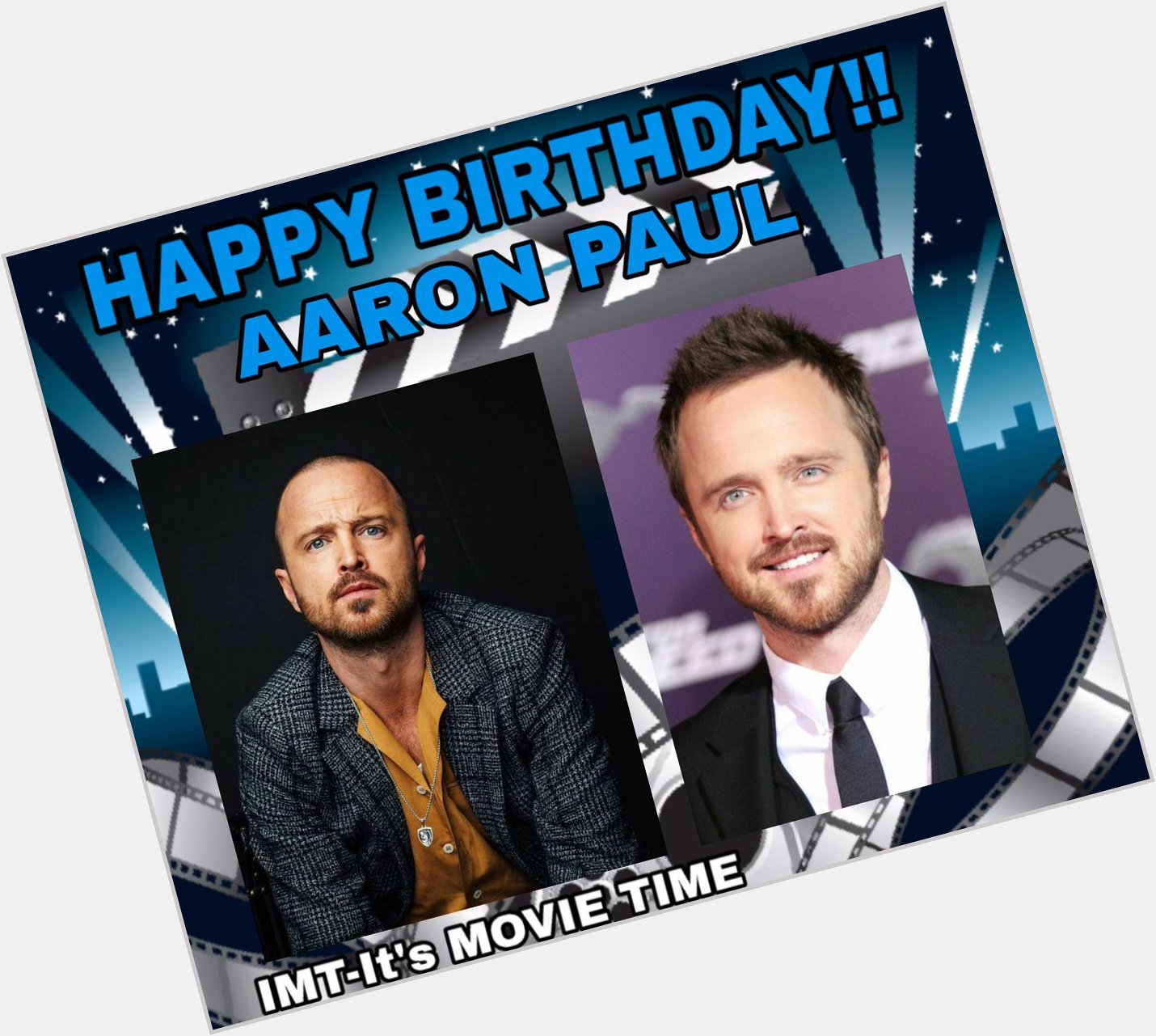 Happy Birthday to Aaron Paul! The actor is celebrating 41 years. 