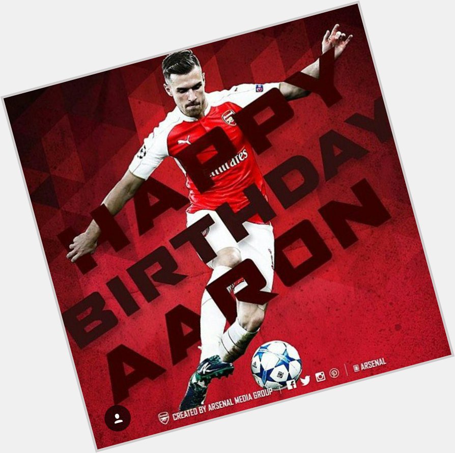 Happy Birthday Aaron Ramsey.   