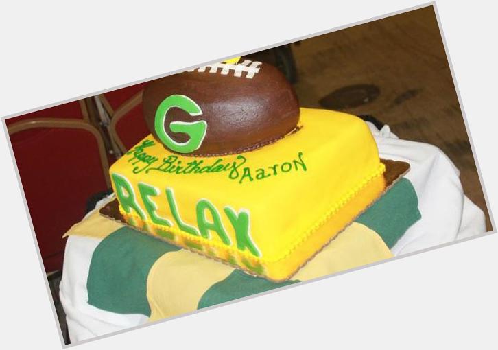 Happy birthday, Aaron Rodgers. The QB is 31 today. He got this cake at last nights Live show. 