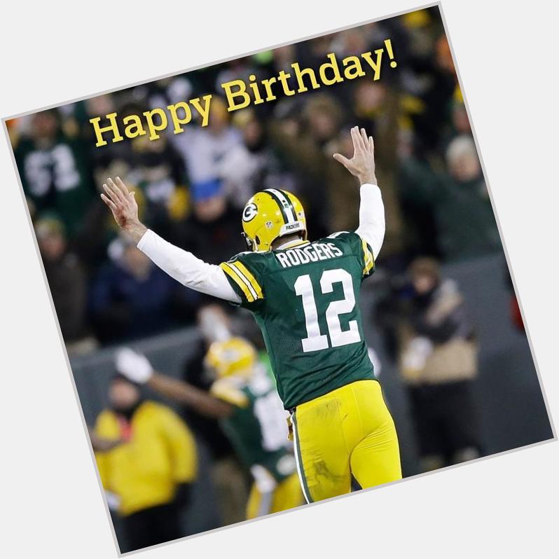 Double-tap to wish Aaron Rodgers a Happy Birthday! by nfl 