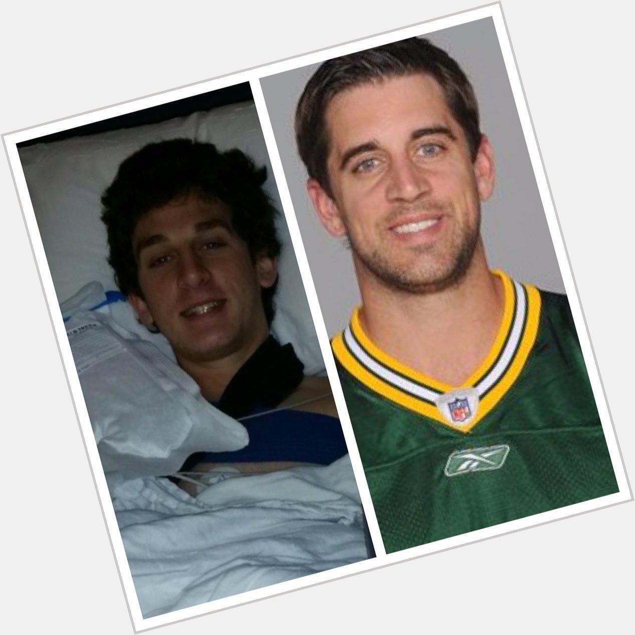  happy bday to my boy who looks like Aaron Rodgers  
