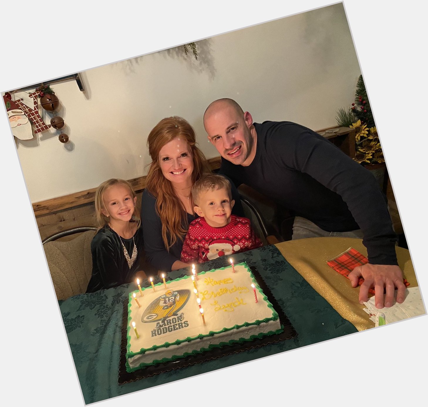 Happy birthday Lyndi.  Who else but Aaron Rodgers on your cake?       