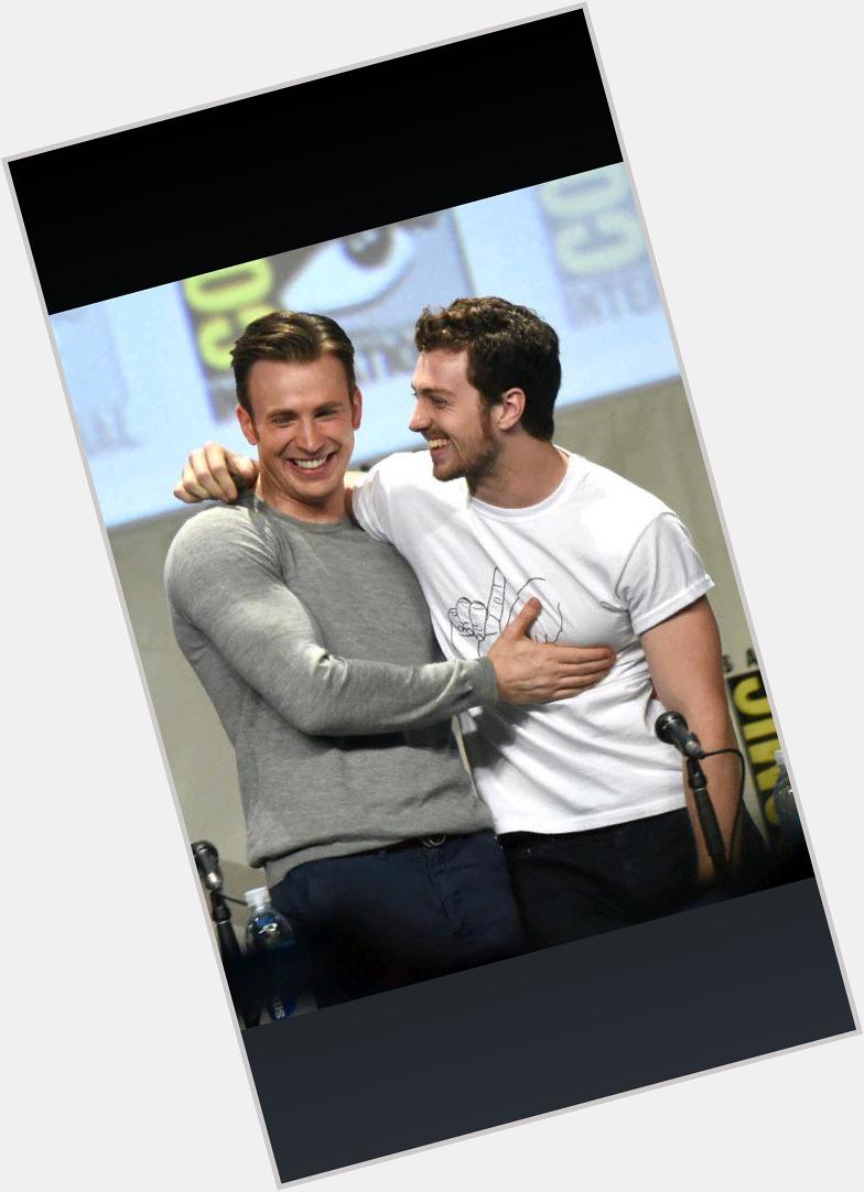 Happy birthday to chris evans and aaron taylor-johnson! 
