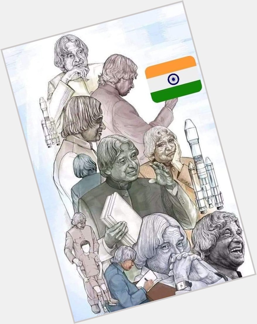 Happy birthday to the missile man of India Bharat Ratna Dr A. P. J Abdul Kalam Sir  