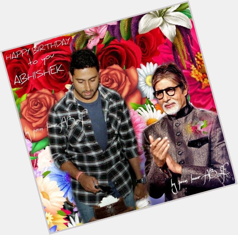    many many returns of the day happy birthday Abhishek Bachchan Sir 