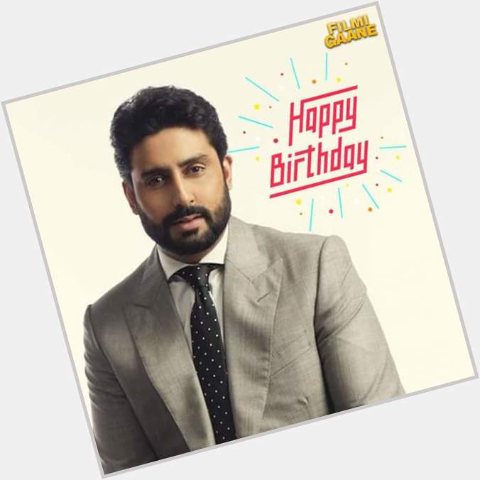 Wishing the super charming and super talented - Abhishek Bachchan a very Happy Birthday! Sir 