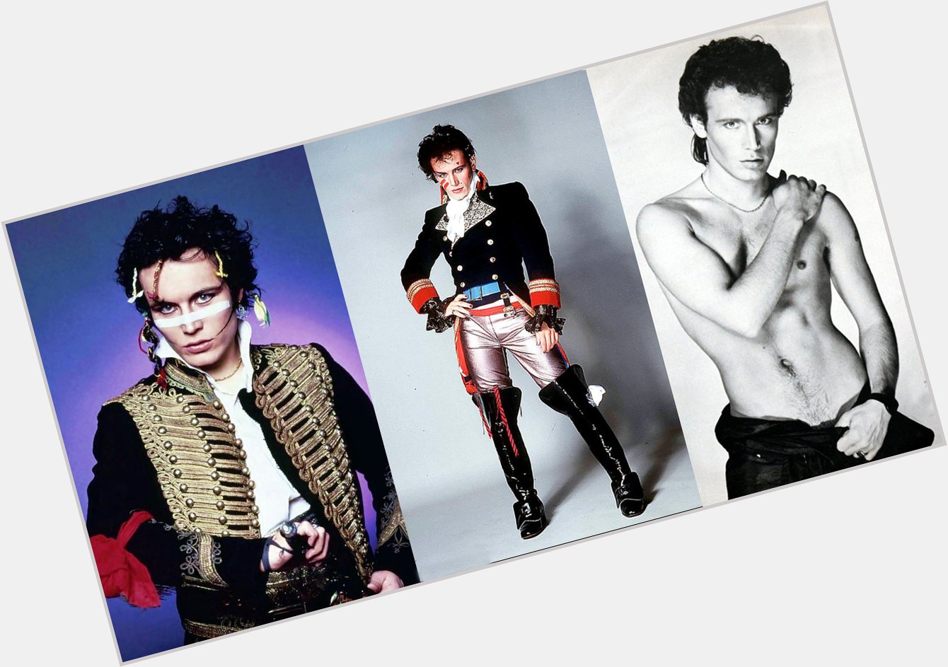 " Oh. My. Giddy. Ant. Adam Ant is 60 today. 60!!!  <<< feels old. Happy birthday!