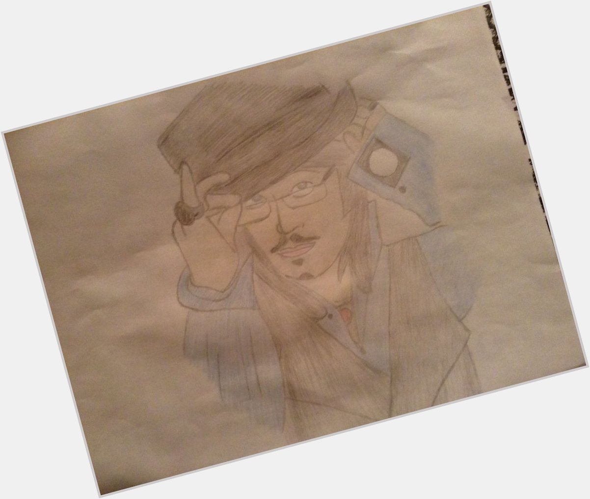 Well here it is my drawing. It\s not my best drawing but seeming it\s his birthday Happy birthday Adam Ant! 