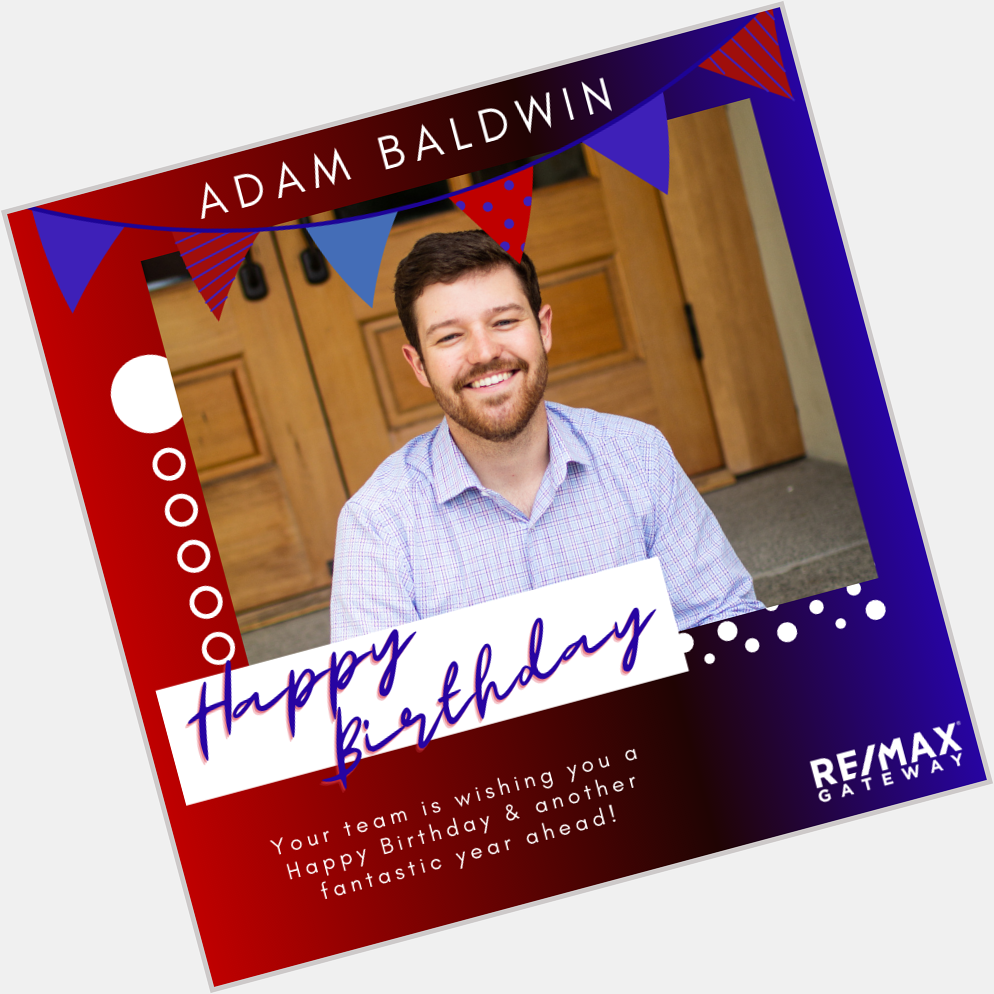 Wishing Adam Baldwin of Team Kelli Lang a very Happy Birthday & another great year ahead! 