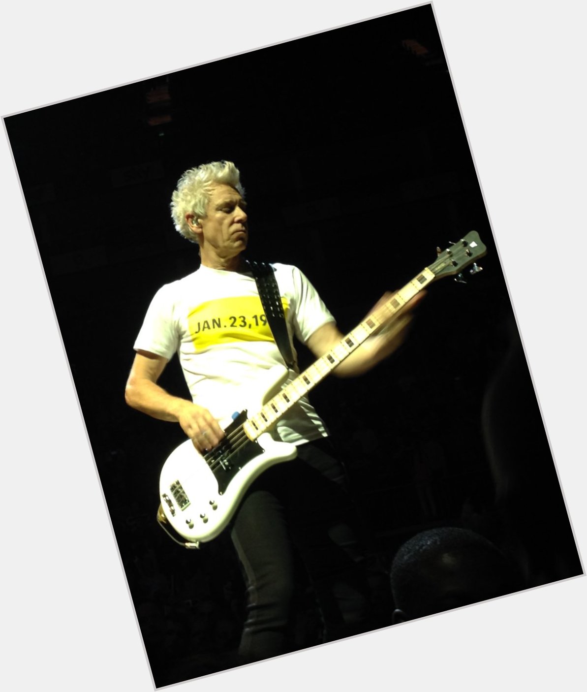 Happy Birthday Adam Clayton! Here\s a picture I took of the coolest bassist in rock: 