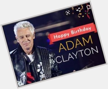 Happy Birthday Adam Clayton  