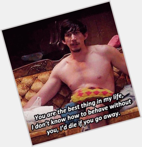 Happy birthday to my amazing friend, Gift her all the Adam Driver gifs. 