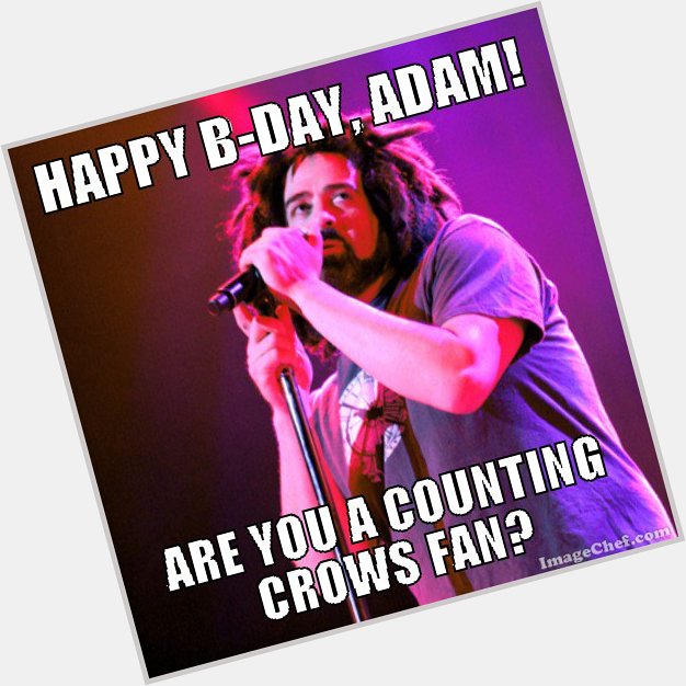 Happy birthday wishes to Adam Duritz of Pic from PR Photos. 