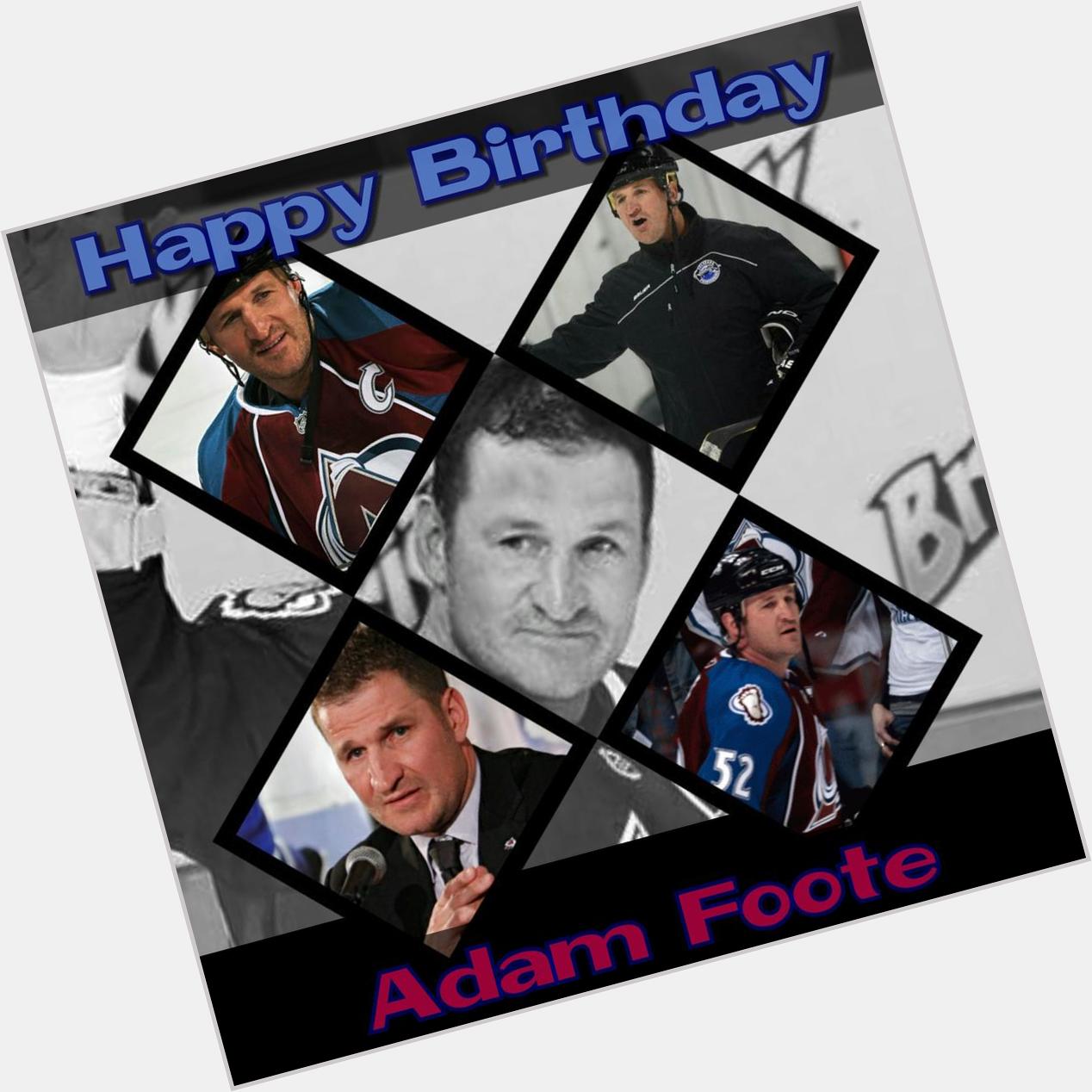 Here is a great big Happy Birthday to Adam Foote!!!! Happy birthday to you Footer!!! 
