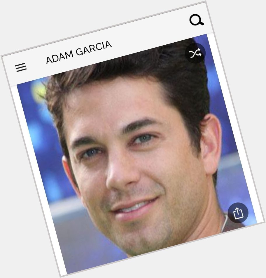 Happy birthday to this great actor.  Happy birthday to Adam Garcia 
