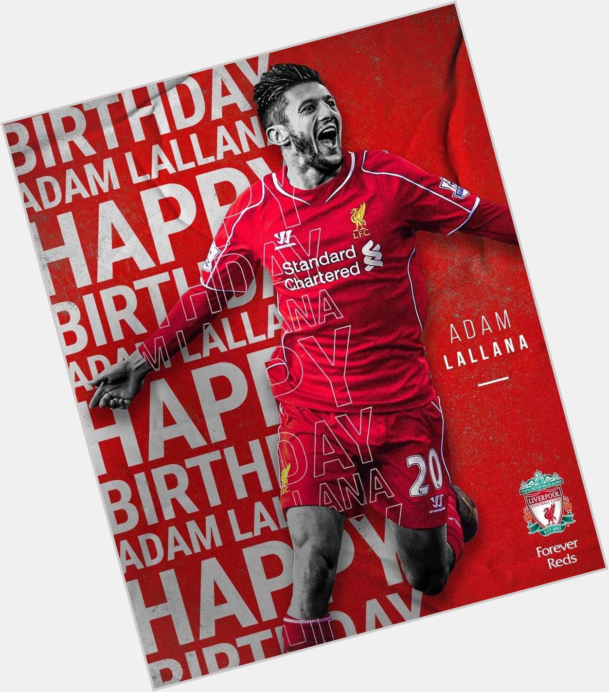 Happy Birthday to one of our former Champion Adam Lallana   Have a great day mate 
