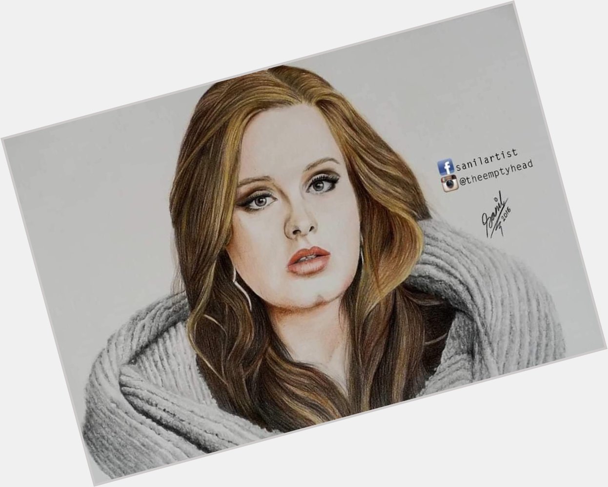 Happy birthday to popular British singer & songwriter Adele ! Art by. Sanil Chitrakar 