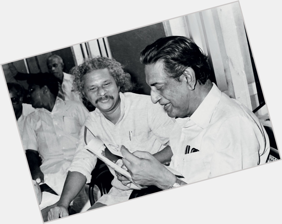 Happy birthday, Adoor Gopalakrishnan! Pictured here with Satyajit Ray. 