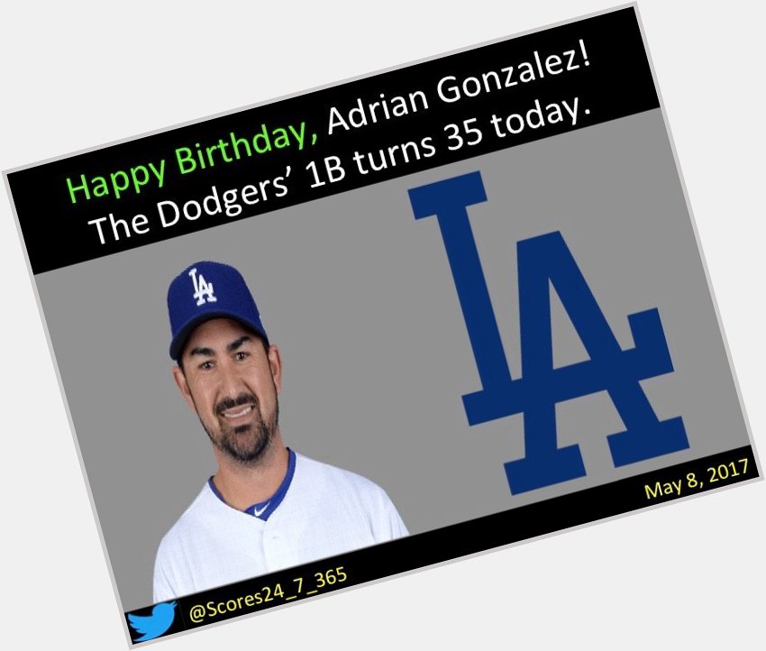  happy birthday Adrian Gonzalez! 