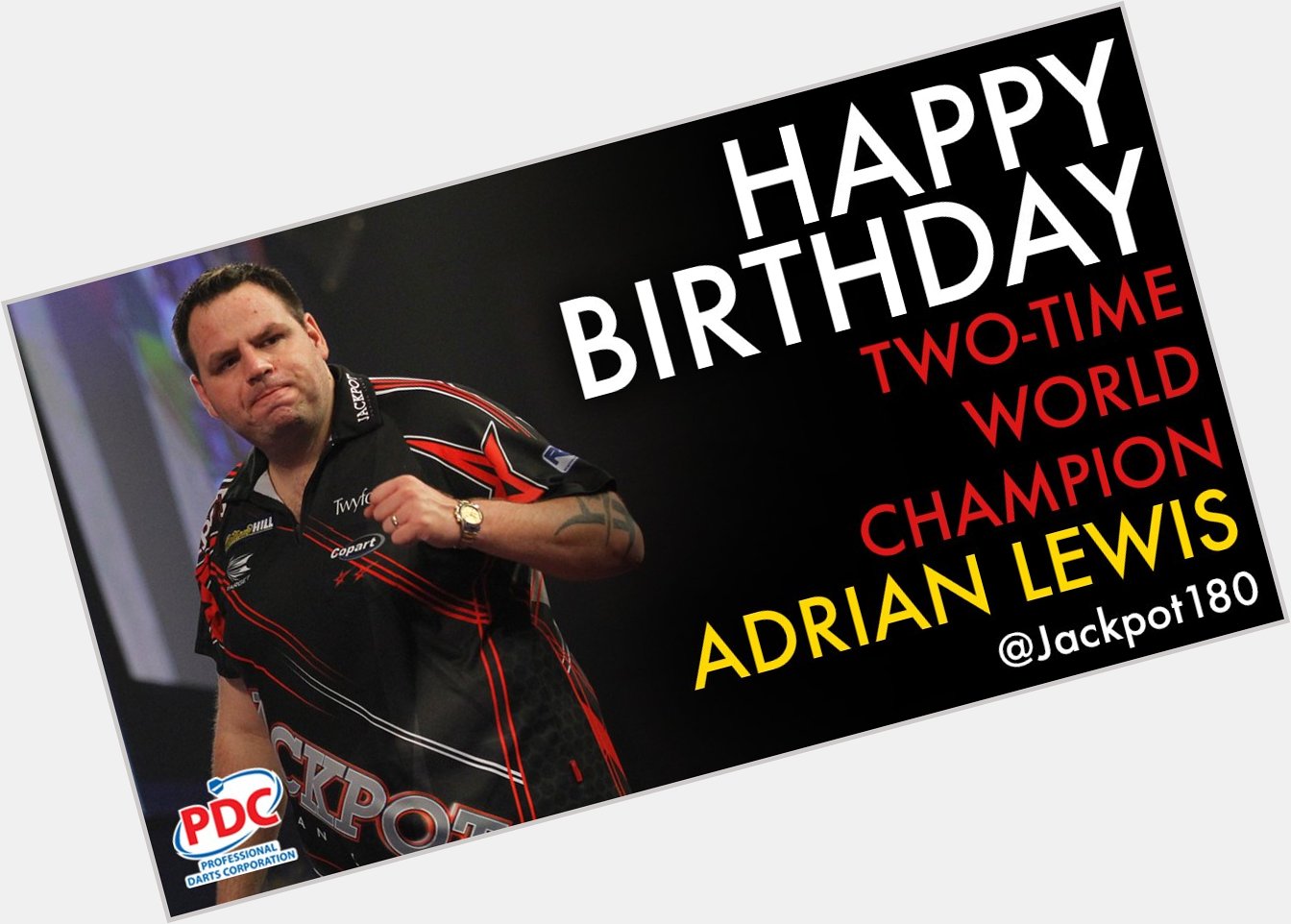 HAPPY BIRTHDAY to two-time World Champion Adrian Lewis, who turns 32 today. 