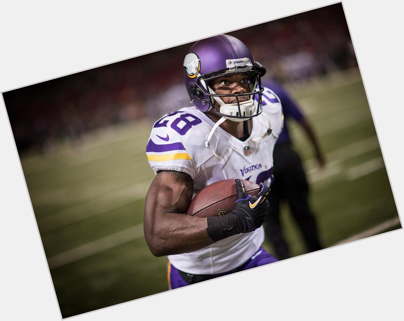 \" Happy Birthday, Could we interest you in a 1/1 trade? Gregg Hardy for Adrian Peterson.