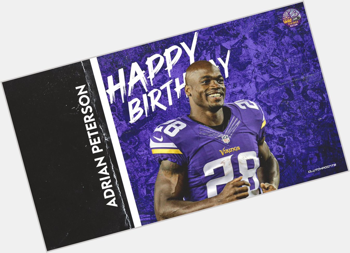 Join us in wishing Adrian Peterson a happy birthday! 