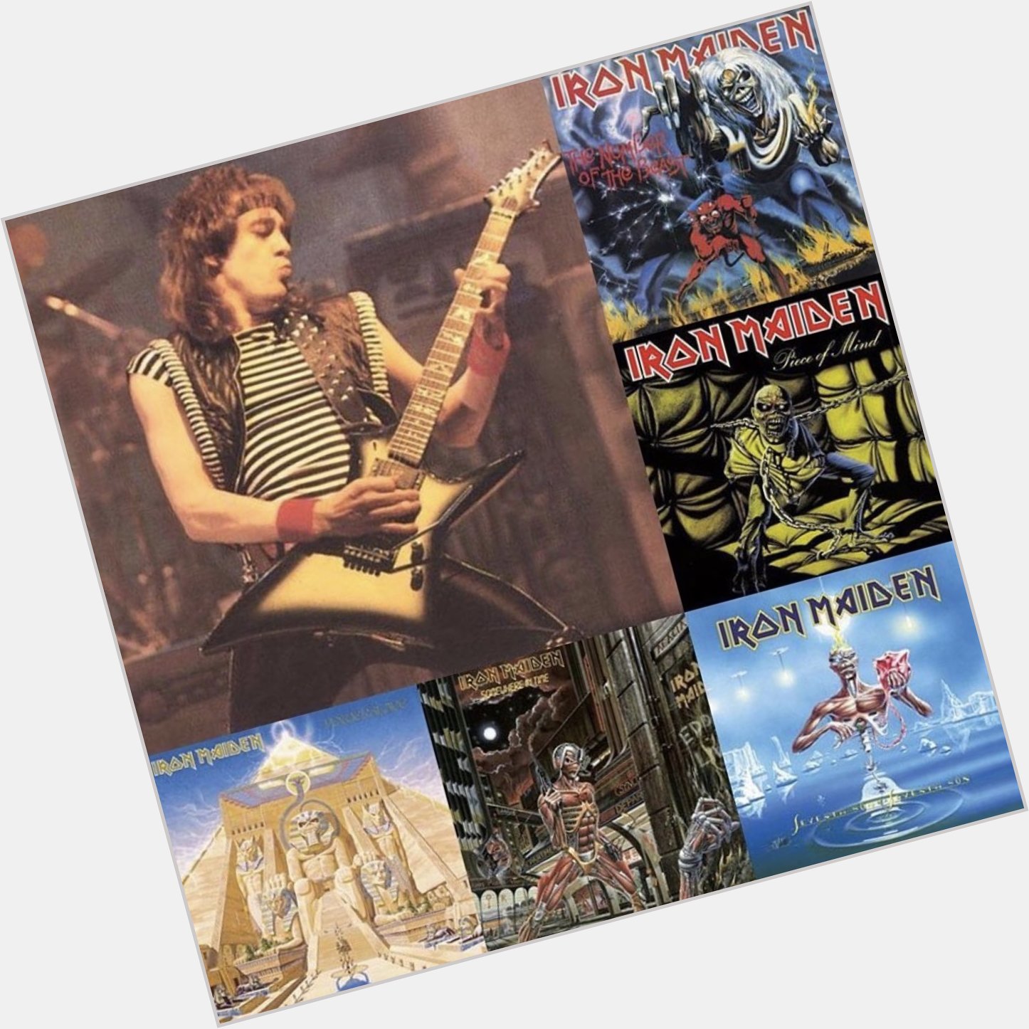Happy 64th Birthday to Iron Maiden guitarist Adrian Smith! 