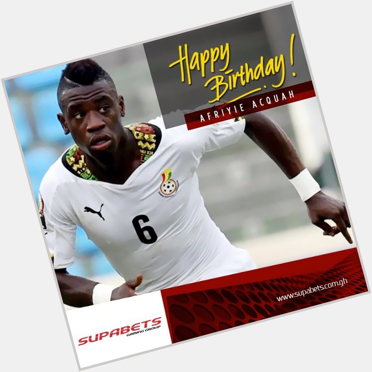 Happy 26th birthday to Ghanaian and Torino midfielder, Afriyie Acquah. 