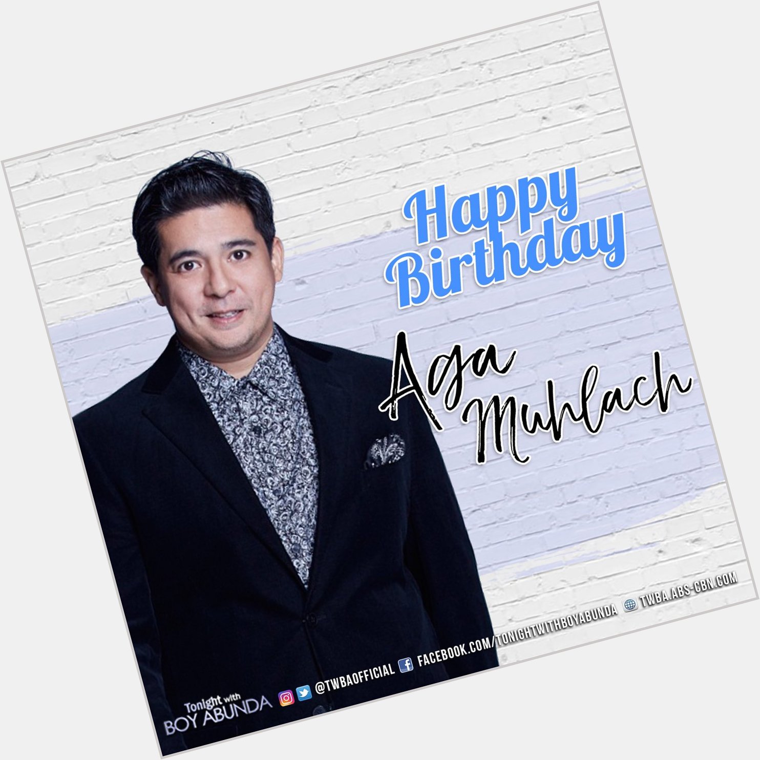 Happy Happy Birthday Aga Muhlach! We miss you on the show! Hope to see you soon! 