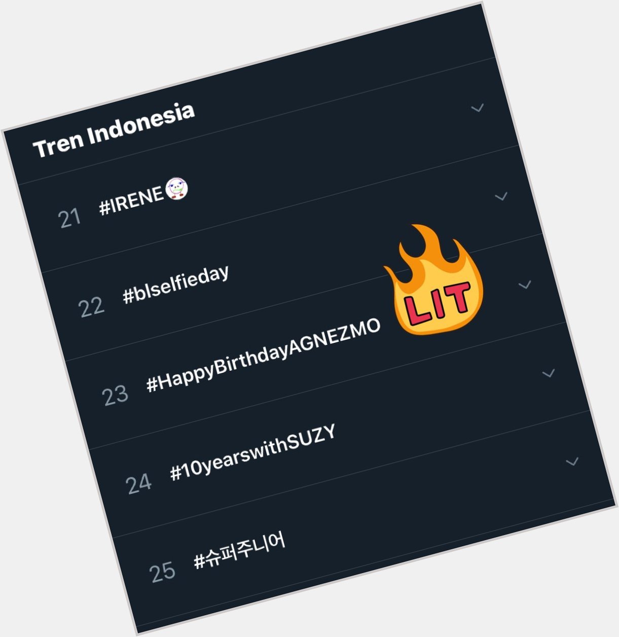 Trending Indonesia 23 up up Happy birthday Agnez mo  
