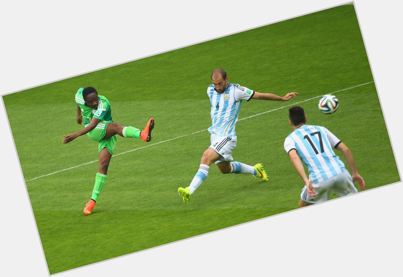 Erzielte bei der einen Doppelpack gegen Argentinien: Happy Birthday, Ahmed Musa! 