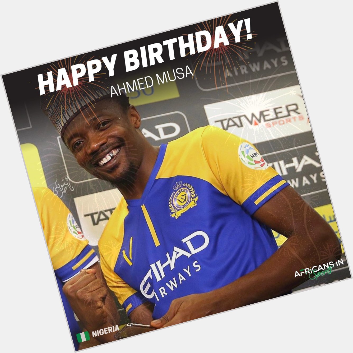 Happy Birthday to Nigerian professional footballer, Ahmed Musa  -
Send him love via the comment section 