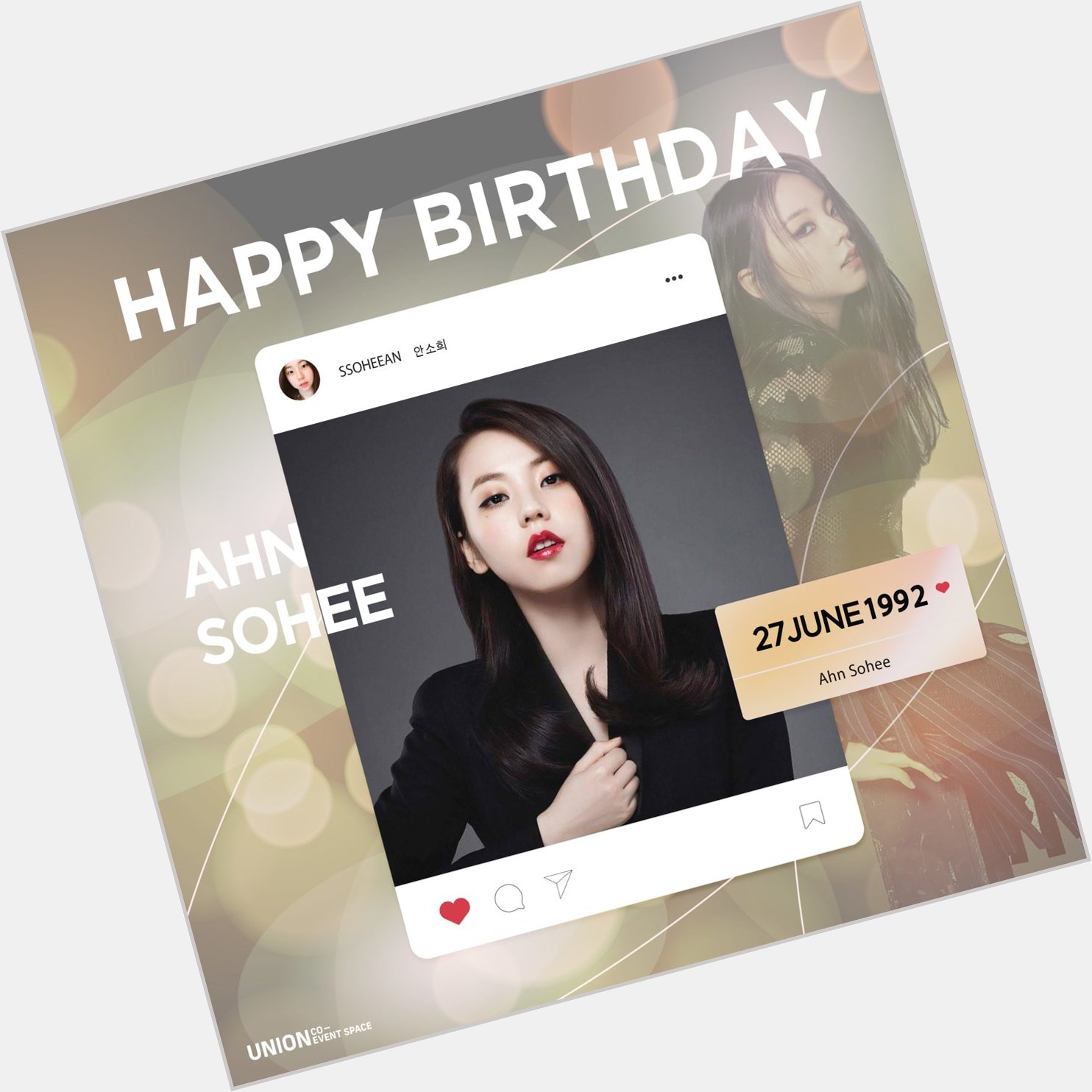  Happy Birthday Ahn Sohee      