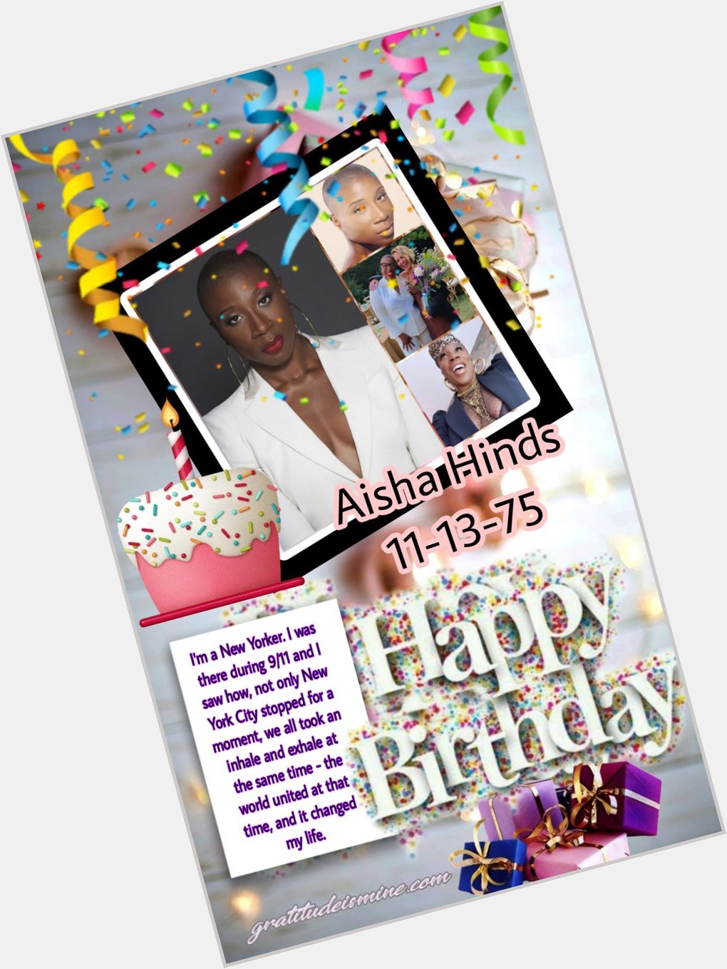 SPOTLIGHT BIRTHDAY, Happy birthday, Aisha Hinds      