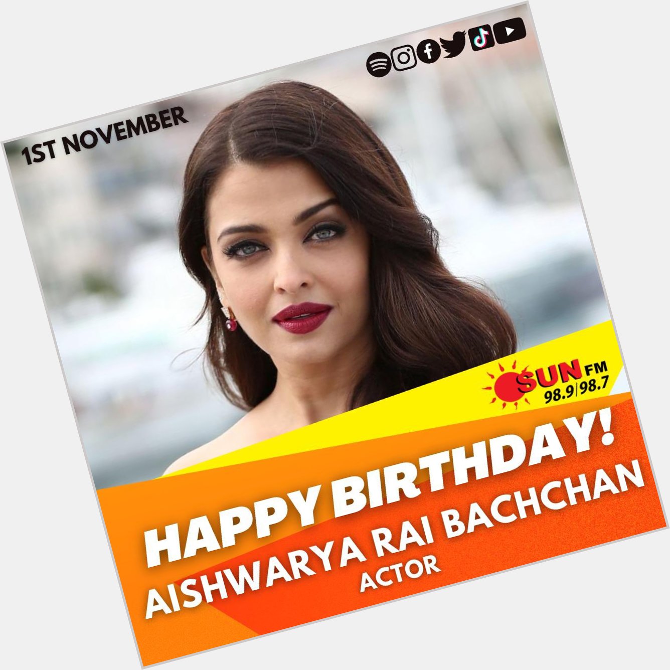Happy Birthday to Aishwarya Rai Bachchan!      
