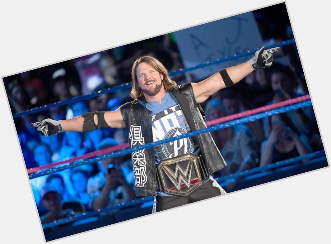  happy birthday to our champion the phenomenal one aj styles .. Love yu sir 