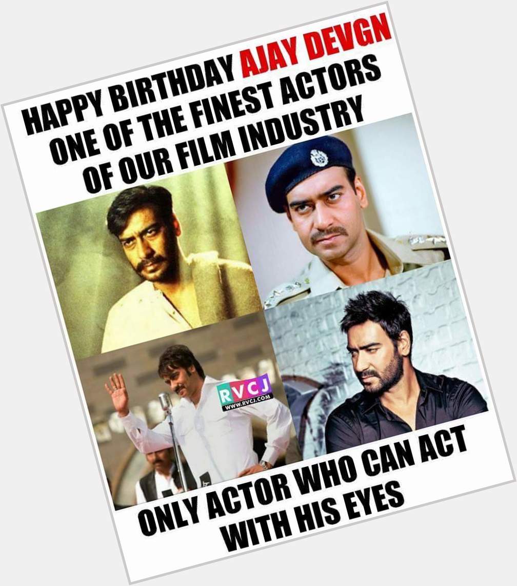 Happy Birthday Ajay Devgn Thank you for entertaining us over the two decades..  