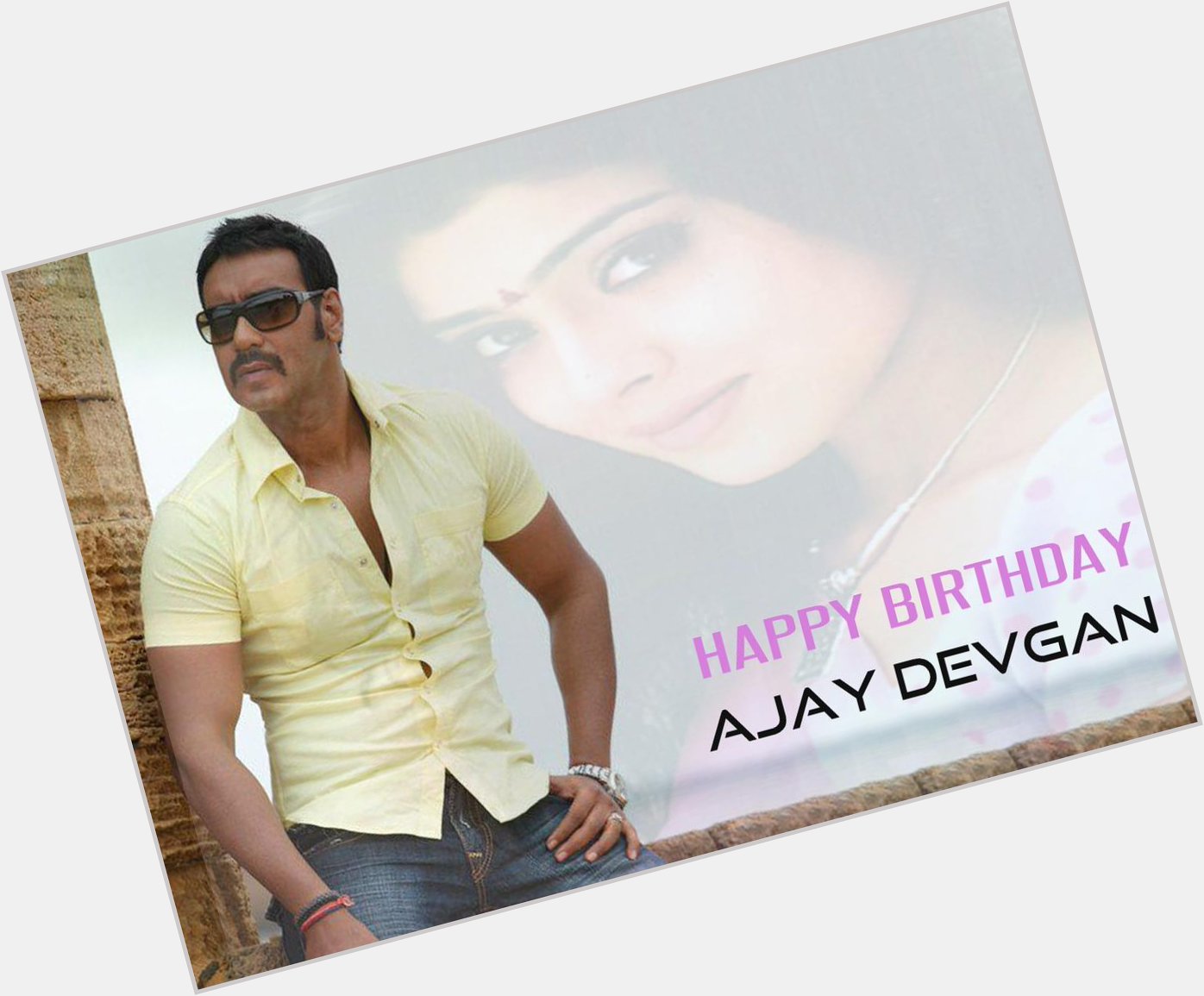 Happy Birthday Ajay Devgn on behalf of & her fans !!! Healthy & Happy year.
Best wishes for :) 