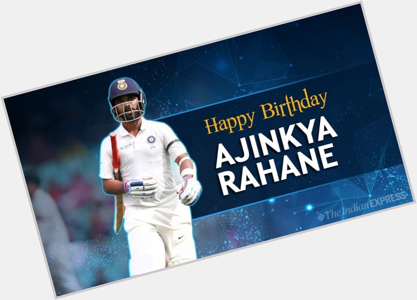 India\s Test vice-captain turns 31 today. Here is wishing Ajinkya Rahane a very happy birthday 