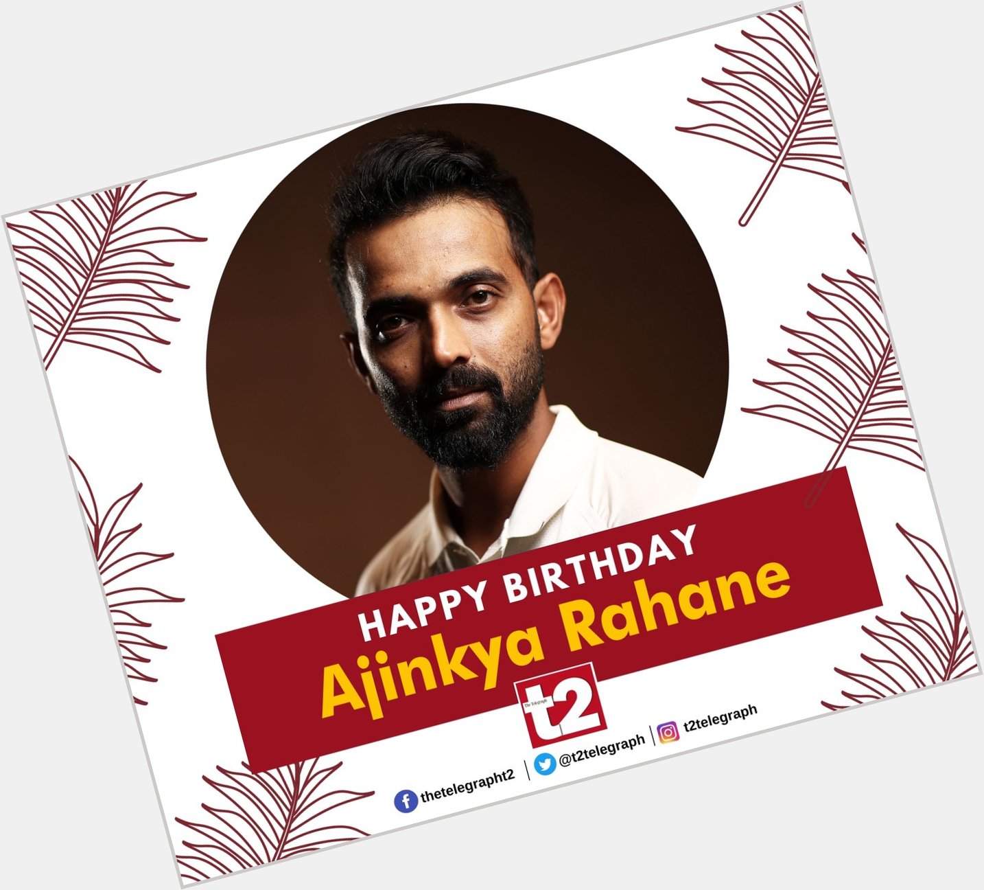 A solid bat with and a cool temperament. Here s to more Test tons! Happy birthday, Ajinkya Rahane 